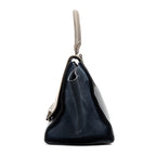 Shoulder Bag Trapeze Medium Black Calfskin Leather/Suede leather