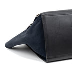 Shoulder Bag Trapeze Medium Black Calfskin Leather/Suede leather