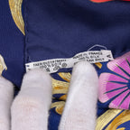 Scarf Scarf Cheval Turc 90 Blue 100% Twill Silk