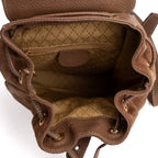 Backpack Bamboo Backpack Mini Brown Suede Leather