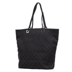 Shoulder Bag Tall Tote Black Monogrammed Canvas