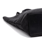 Shoulder Bag Tall Tote Black Monogrammed Canvas