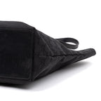 Shoulder Bag Tall Tote Black Monogrammed Canvas