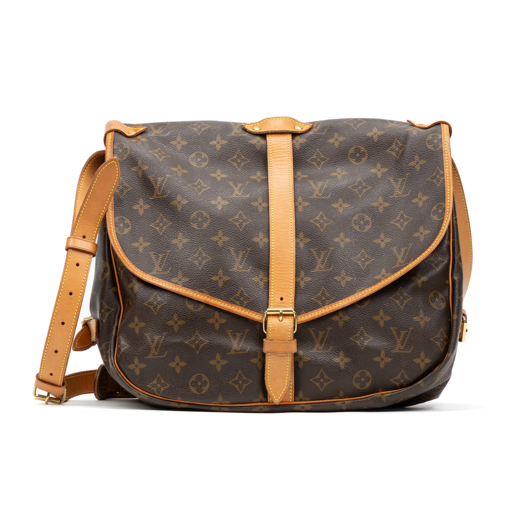 Shoulder Bag Saumur GM Brown Monogram Canvas