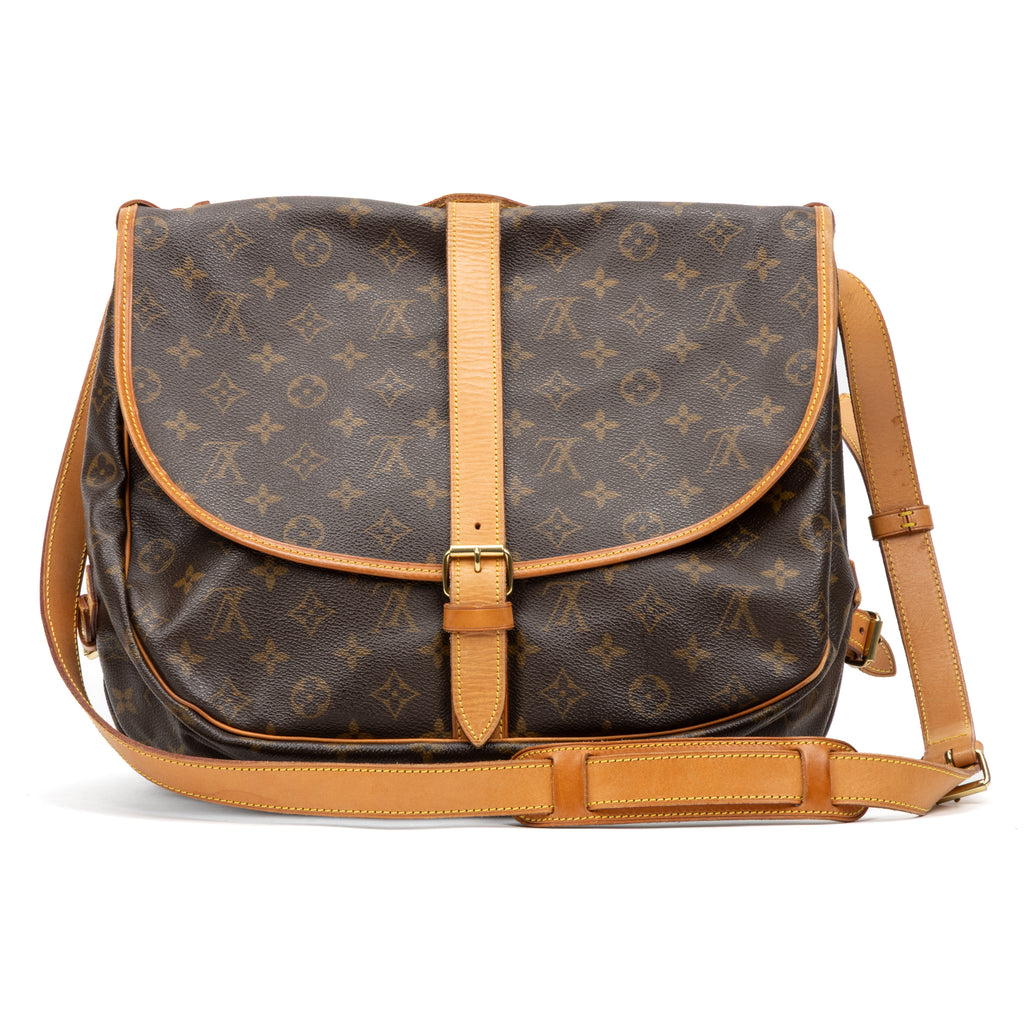 Shoulder Bag Saumur GM Brown Monogram Canvas