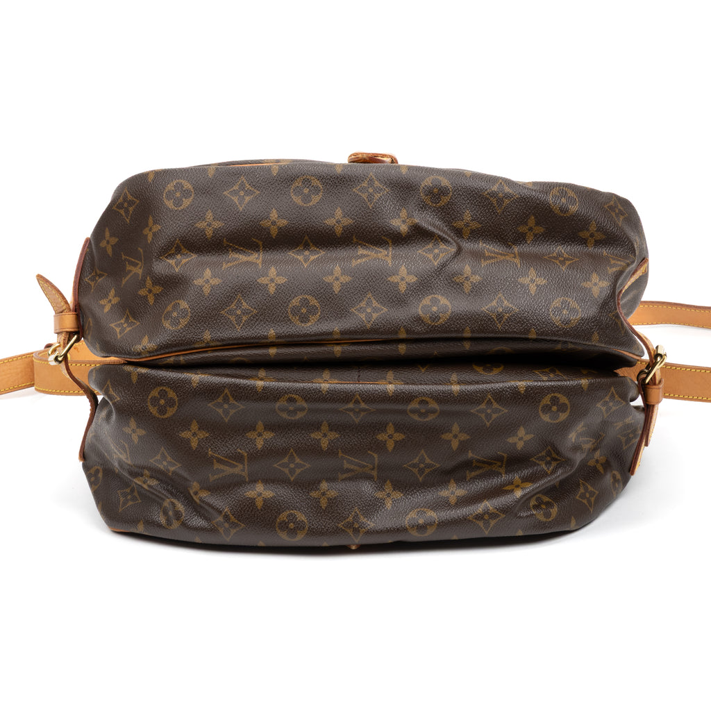 Shoulder Bag Saumur GM Brown Monogram Canvas