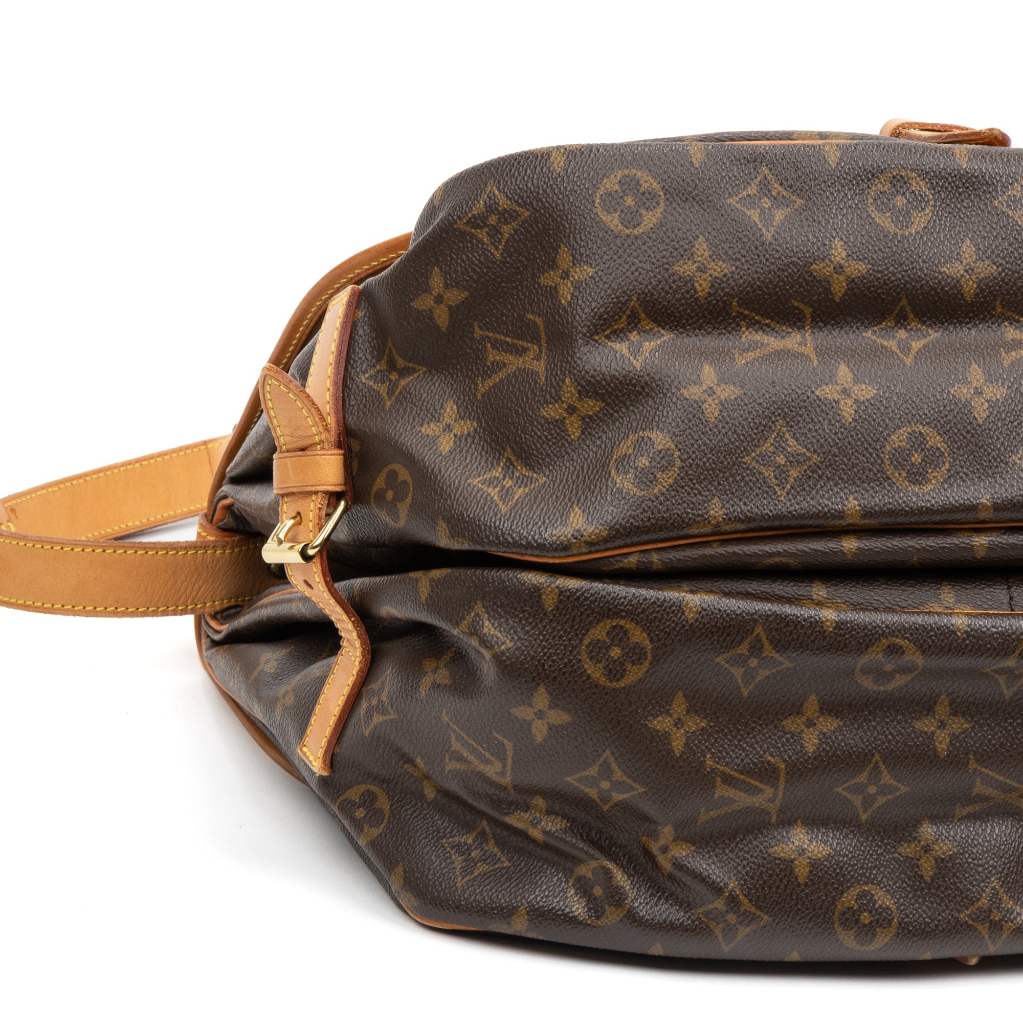 Shoulder Bag Saumur GM Brown Monogram Canvas