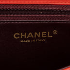 Shoulder Bag Classic Single Flap Red Lambskin Quilted Leather