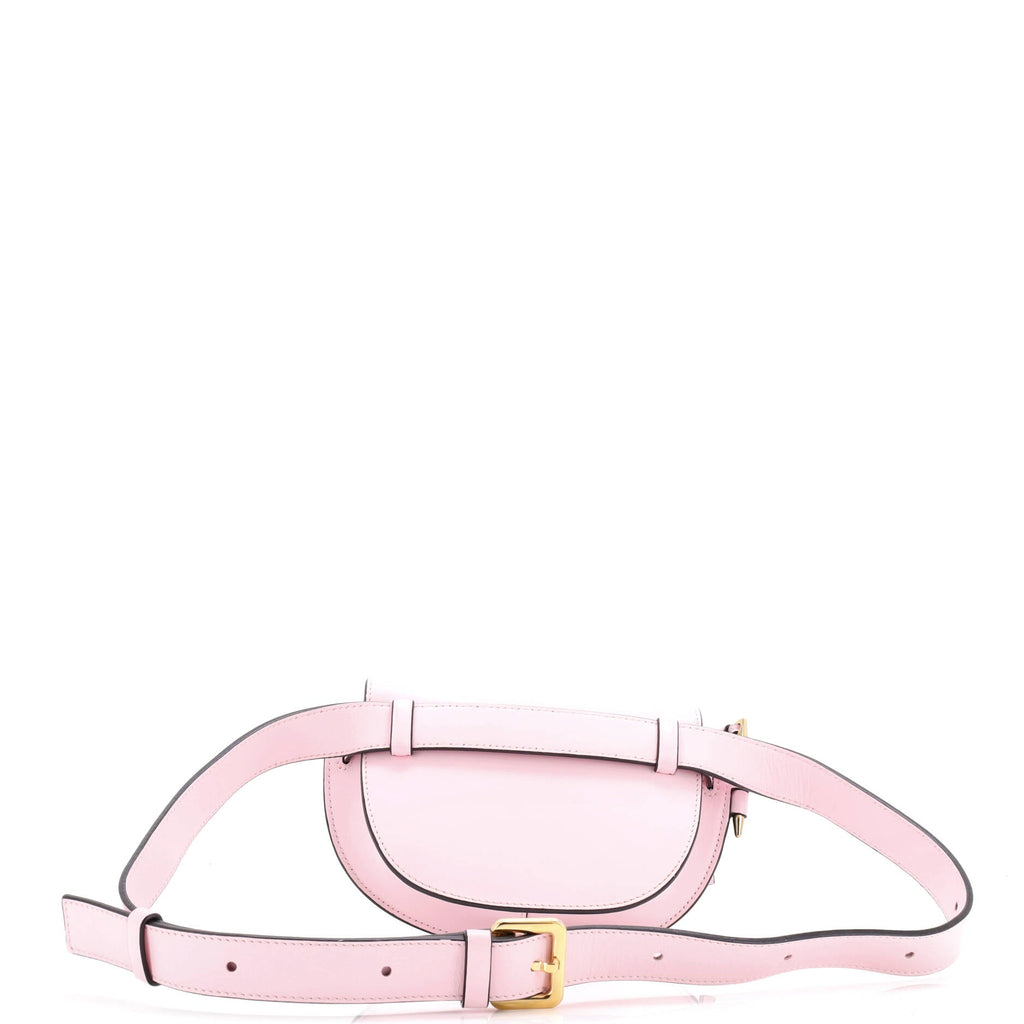 Shoulder Bag Gate Belt Bag Mini Pink Calfskin Leather