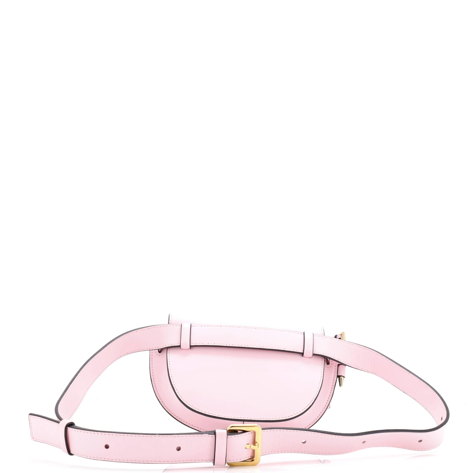 Shoulder Bag Gate Belt Bag Mini Pink Calfskin Leather