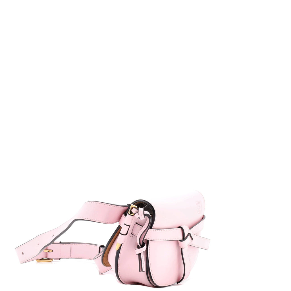 Shoulder Bag Gate Belt Bag Mini Pink Calfskin Leather