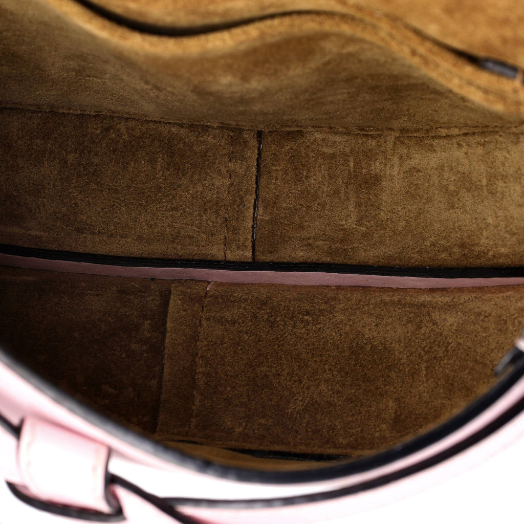 Shoulder Bag Gate Belt Bag Mini Pink Calfskin Leather