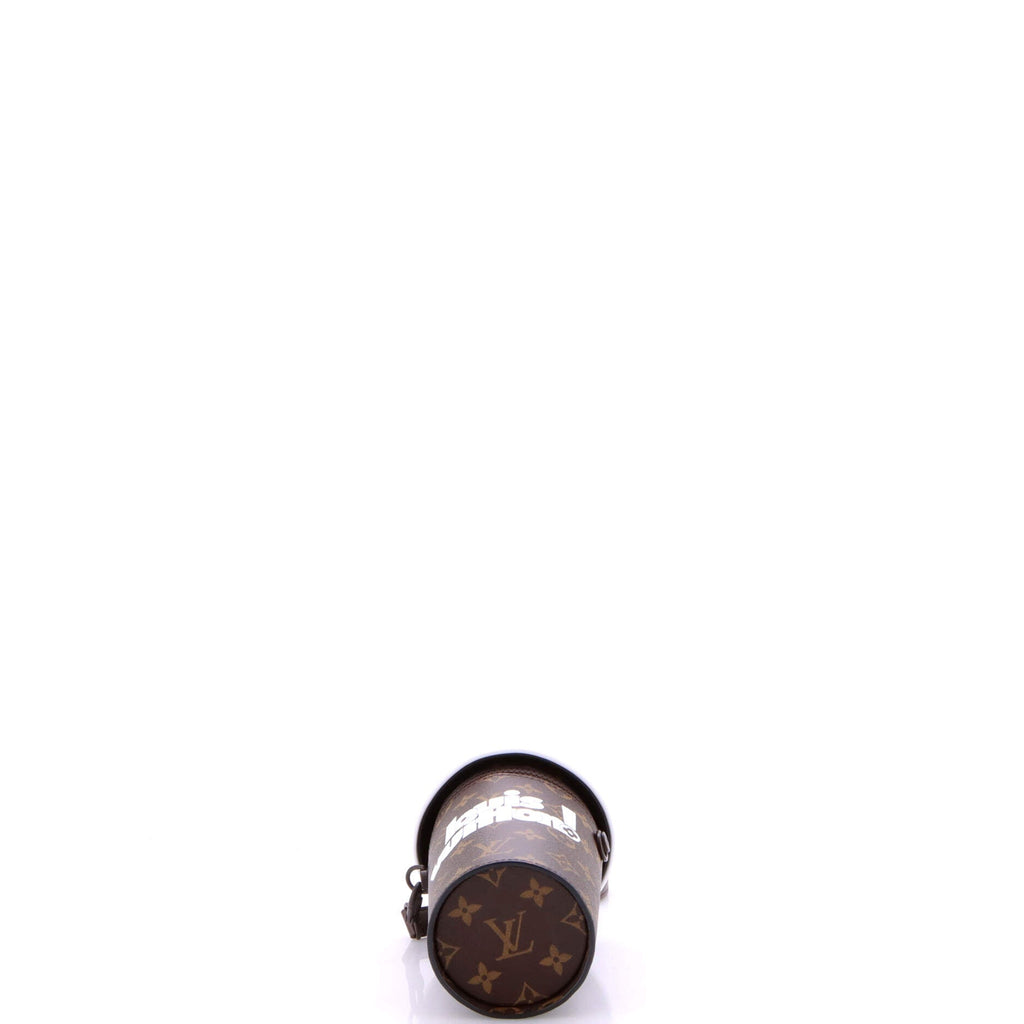 Pouch Signature Vintage Everyday Coffee Cup Convertible Pouch Brown Signature Monogram Canvas