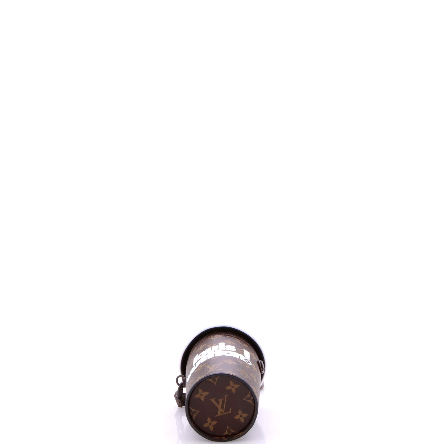 Pouch Signature Vintage Everyday Coffee Cup Convertible Pouch Brown Signature Monogram Canvas
