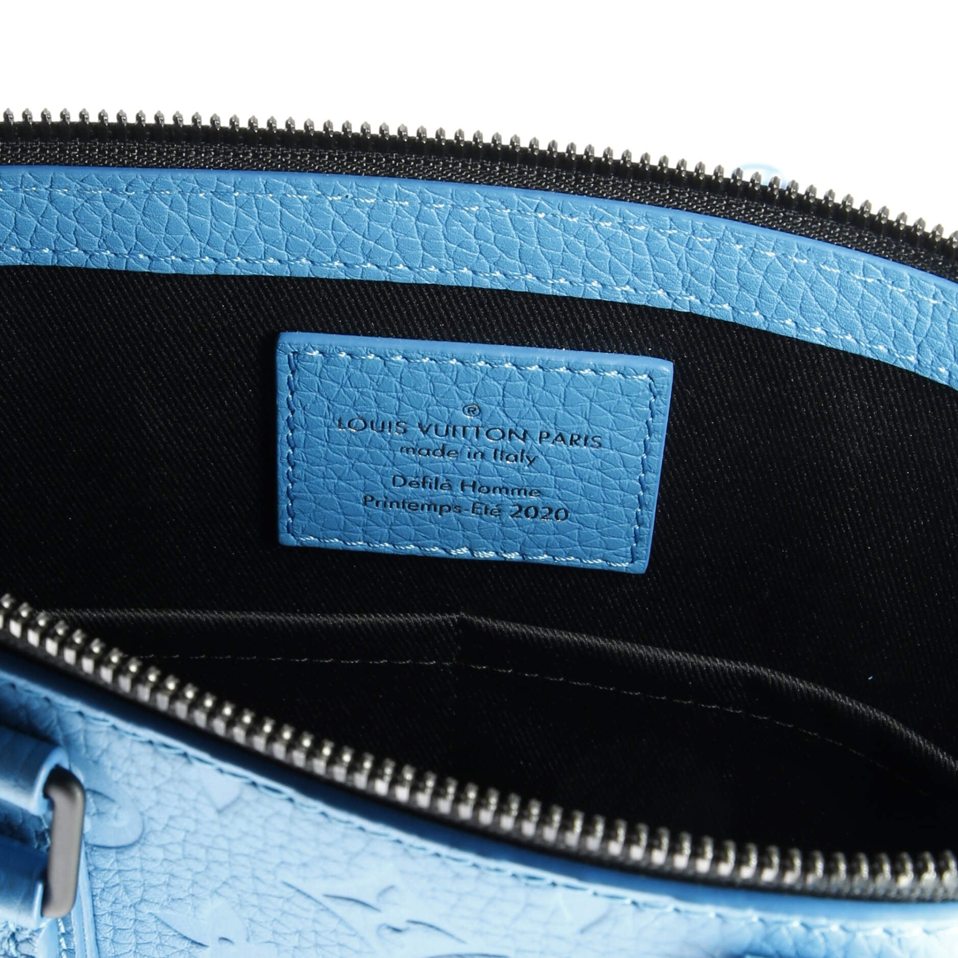 Handbag Sac Plat Messenger Blue Monogram Taurillon Leather
