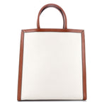 Handbag Sulky Vertical Cabas Tote Large White Printed Canvas