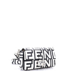 Shoulder Bag Marc Jacobs Baguette NM Medium White Printed Calfskin Leather