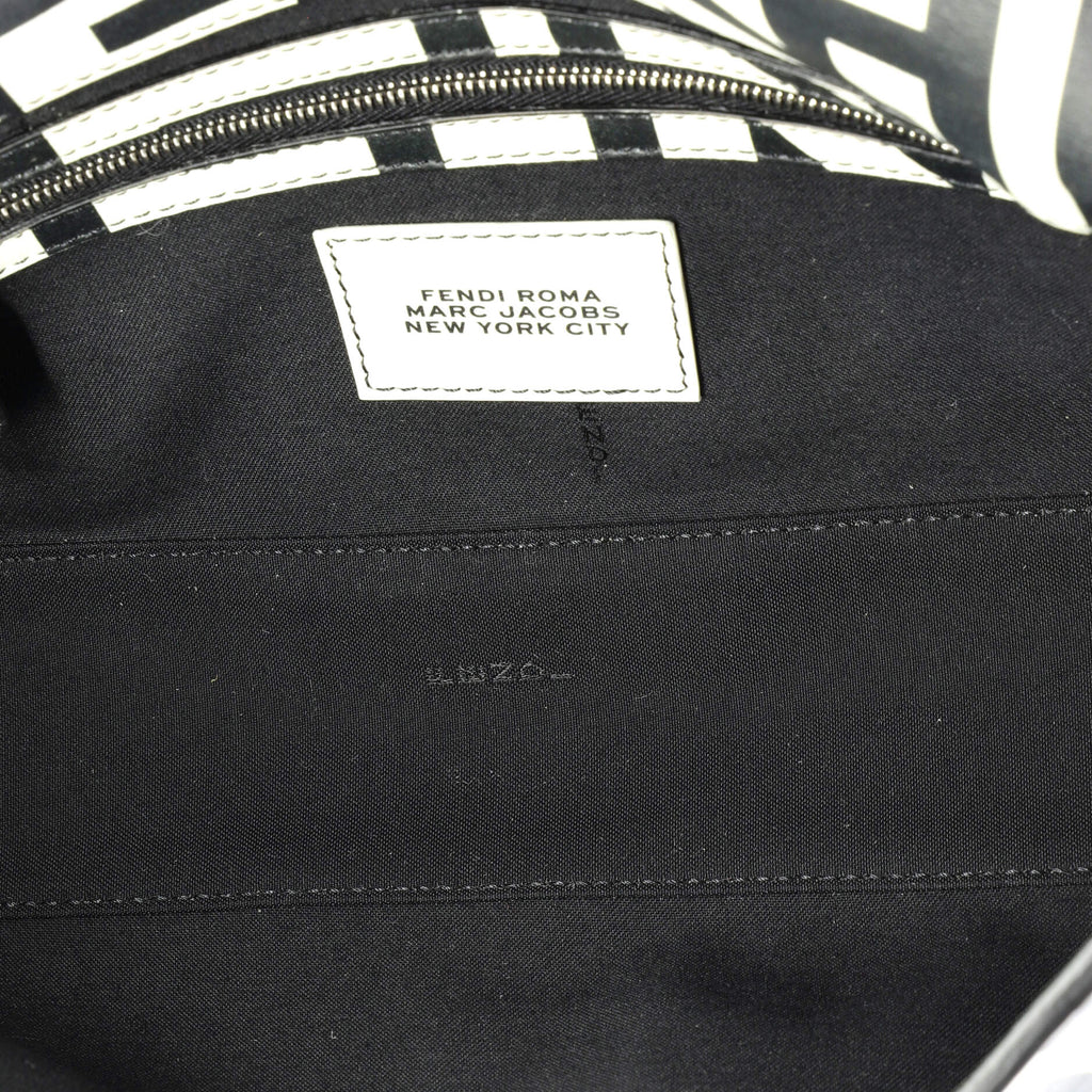 Shoulder Bag Marc Jacobs Baguette NM Medium White Printed Calfskin Leather