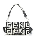 Shoulder Bag Marc Jacobs Baguette NM White Printed Nylon Canvas