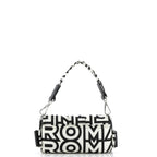 Shoulder Bag Marc Jacobs Baguette NM White Printed Nylon Canvas