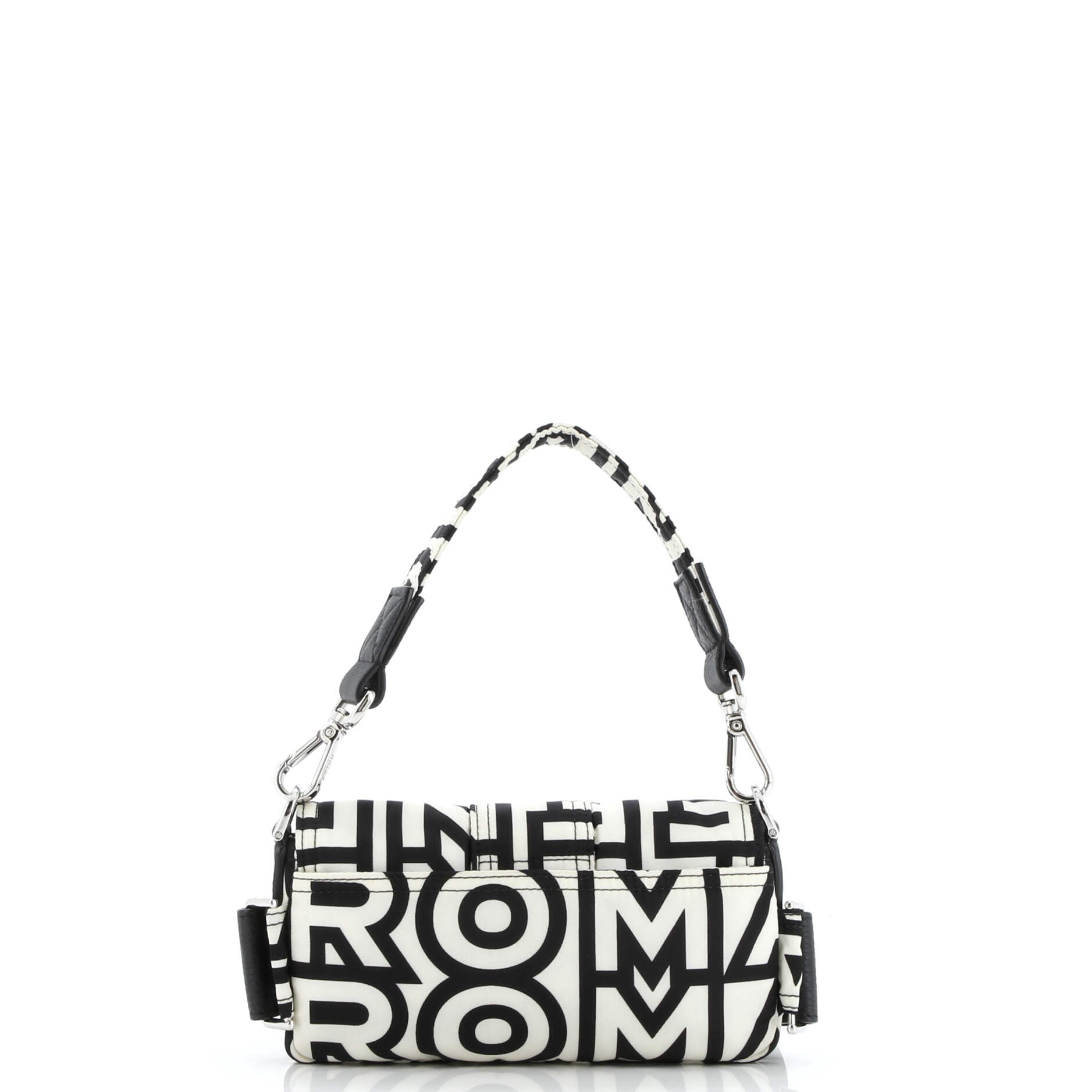 Shoulder Bag Marc Jacobs Baguette NM White Printed Nylon Canvas