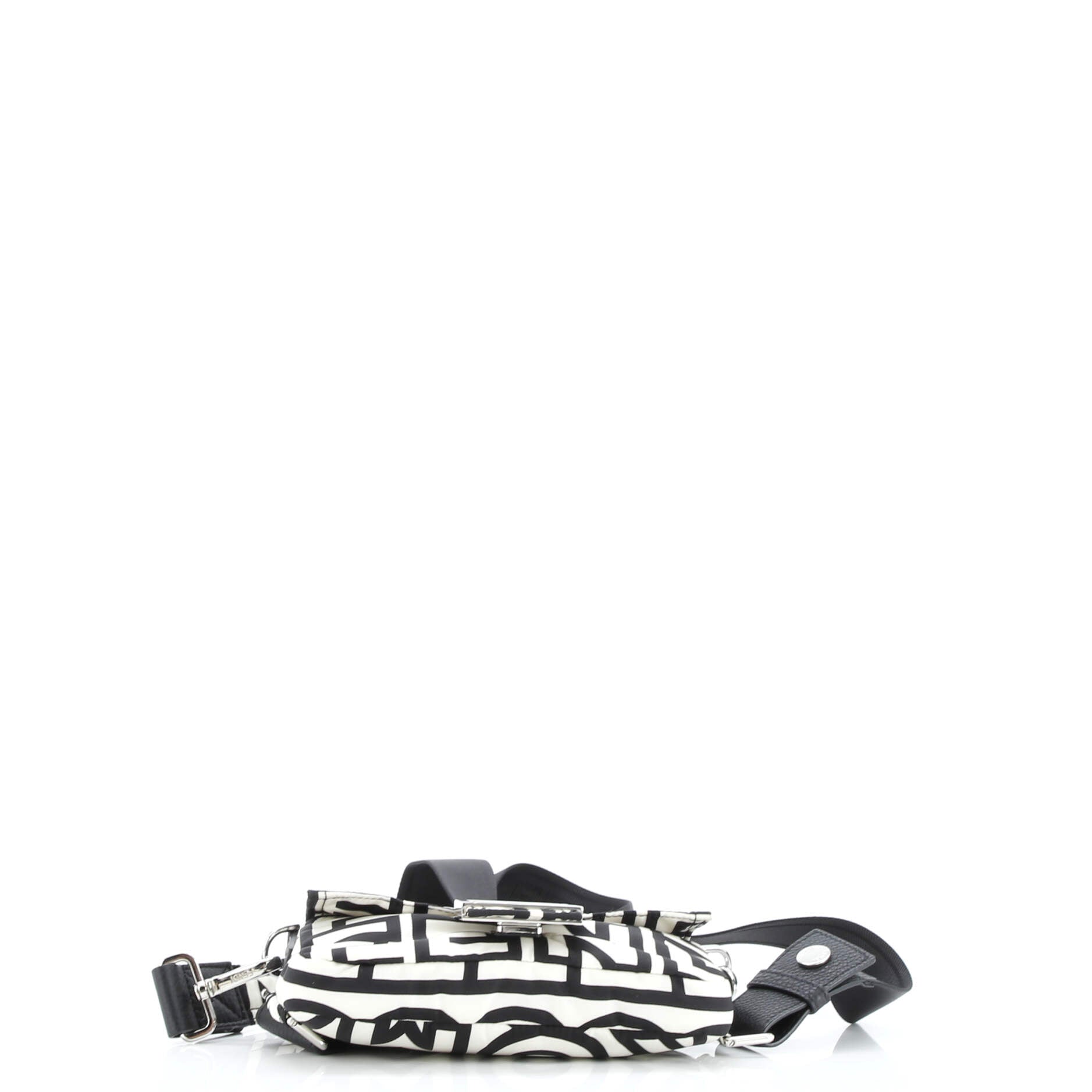 Shoulder Bag Marc Jacobs Baguette NM White Printed Nylon Canvas