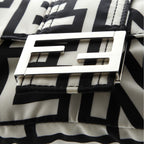 Shoulder Bag Marc Jacobs Baguette NM White Printed Nylon Canvas