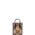 Handbag Vertical Tote Mini Brown Jumbo GG Canvas