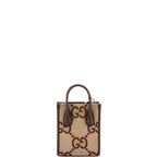 Handbag Vertical Tote Mini Brown Jumbo GG Canvas