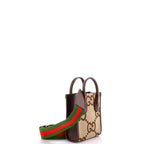 Handbag Vertical Tote Mini Brown Jumbo GG Canvas