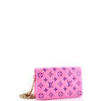 Shoulder Bag Rare Coussin Pochette Pink Monogram Embossed Lambskin
