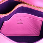 Shoulder Bag Rare Coussin Pochette Pink Monogram Embossed Lambskin