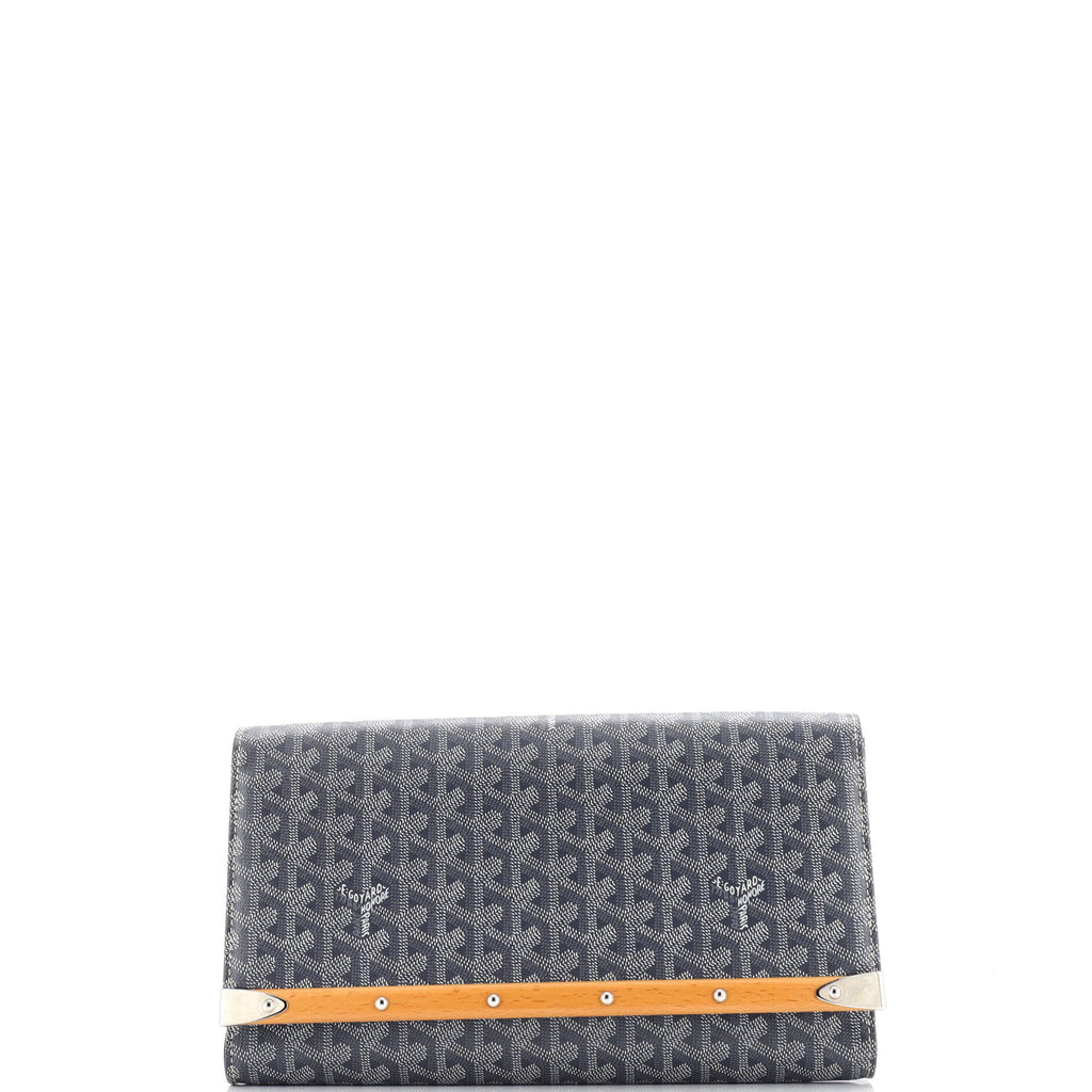 Clutch Monte Carlo Clutch MM Grey Goyardine Coated Canvas