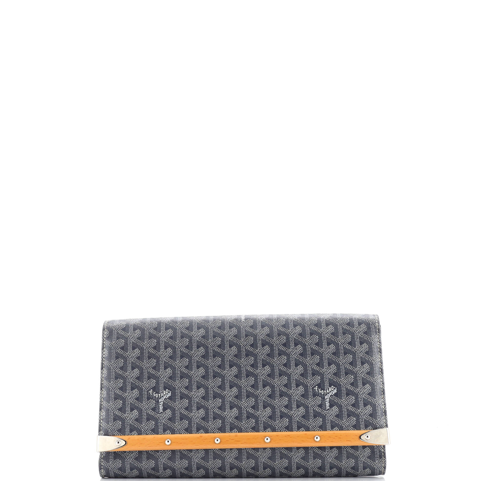 Clutch Monte Carlo Clutch MM Grey Goyardine Coated Canvas