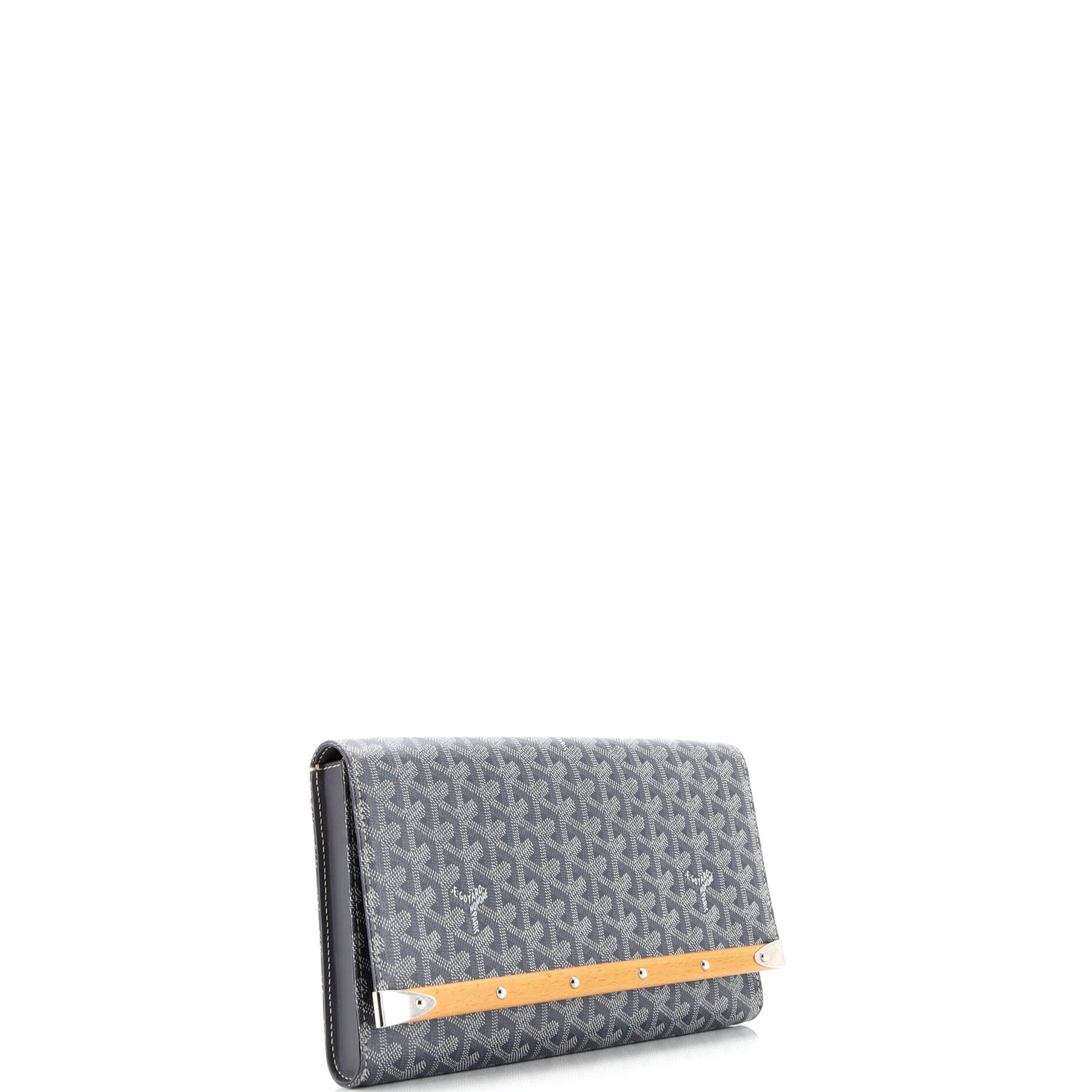 Clutch Monte Carlo Clutch MM Grey Goyardine Coated Canvas
