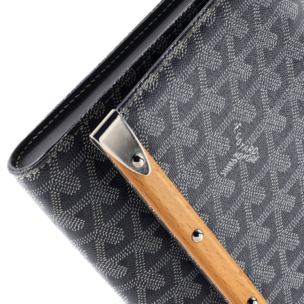 Clutch Monte Carlo Clutch MM Grey Goyardine Coated Canvas