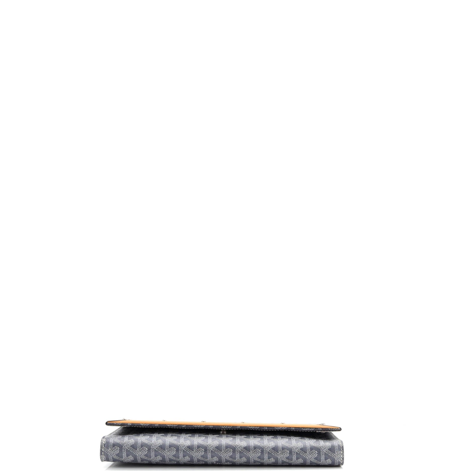 Clutch Monte Carlo Clutch MM Grey Goyardine Coated Canvas