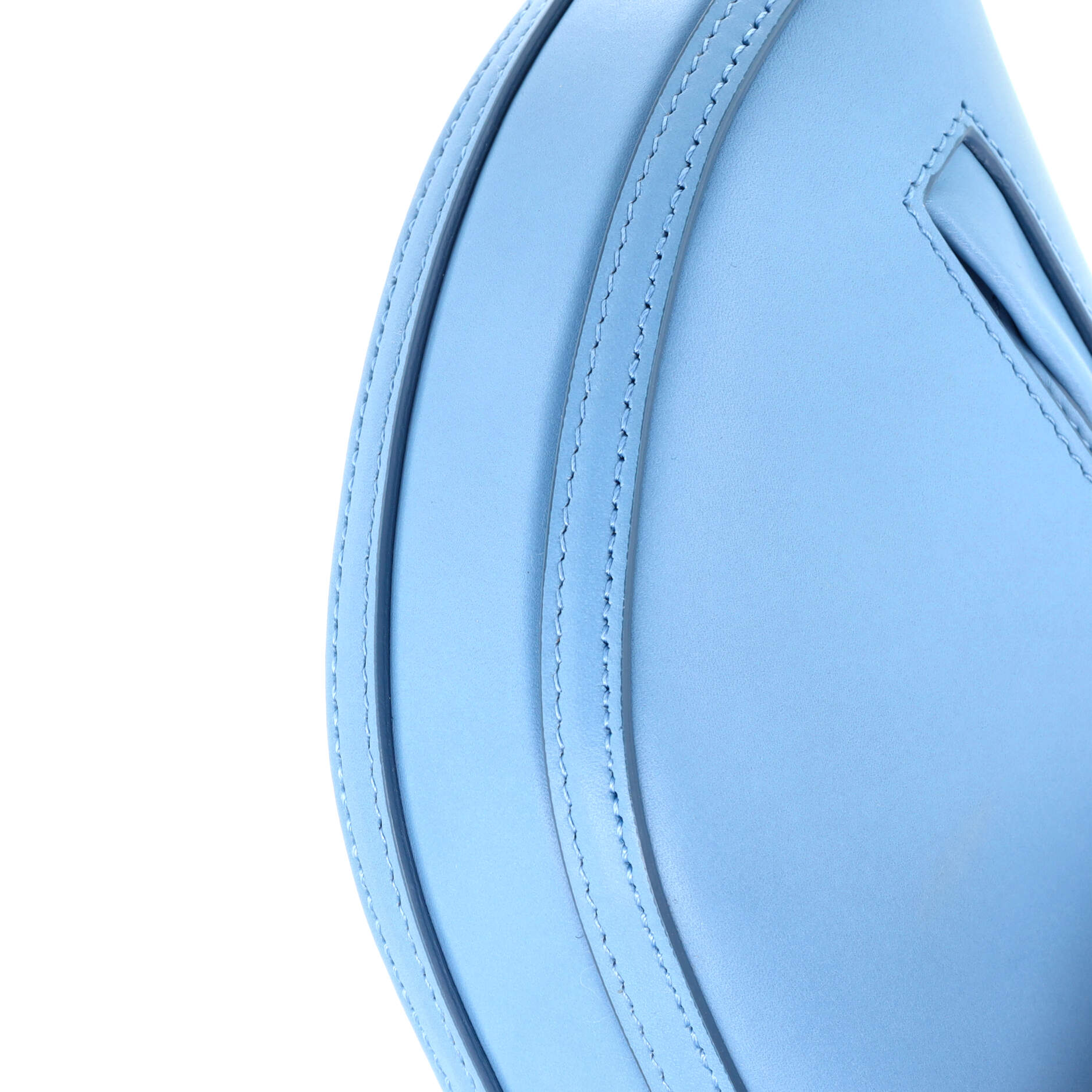 Shoulder Bag Ltd. Ed. Olympia Zip Chain Mini Blue Calfskin Leather