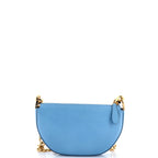 Shoulder Bag Ltd. Ed. Olympia Zip Chain Mini Blue Calfskin Leather
