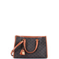 Handbag Horizontal Cabas Tote Mini Brown Triomphe Macadam Coated Canvas