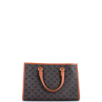 Handbag Horizontal Cabas Tote Mini Brown Triomphe Macadam Coated Canvas