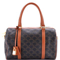 Travel Bag Boston Bag  Medium Medium Brown Triomphe Macadam Coated Canvas