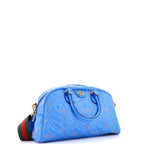 Shoulder Bag Ltd. Ed. Adidas Duffle Medium Blue Quilted Leather