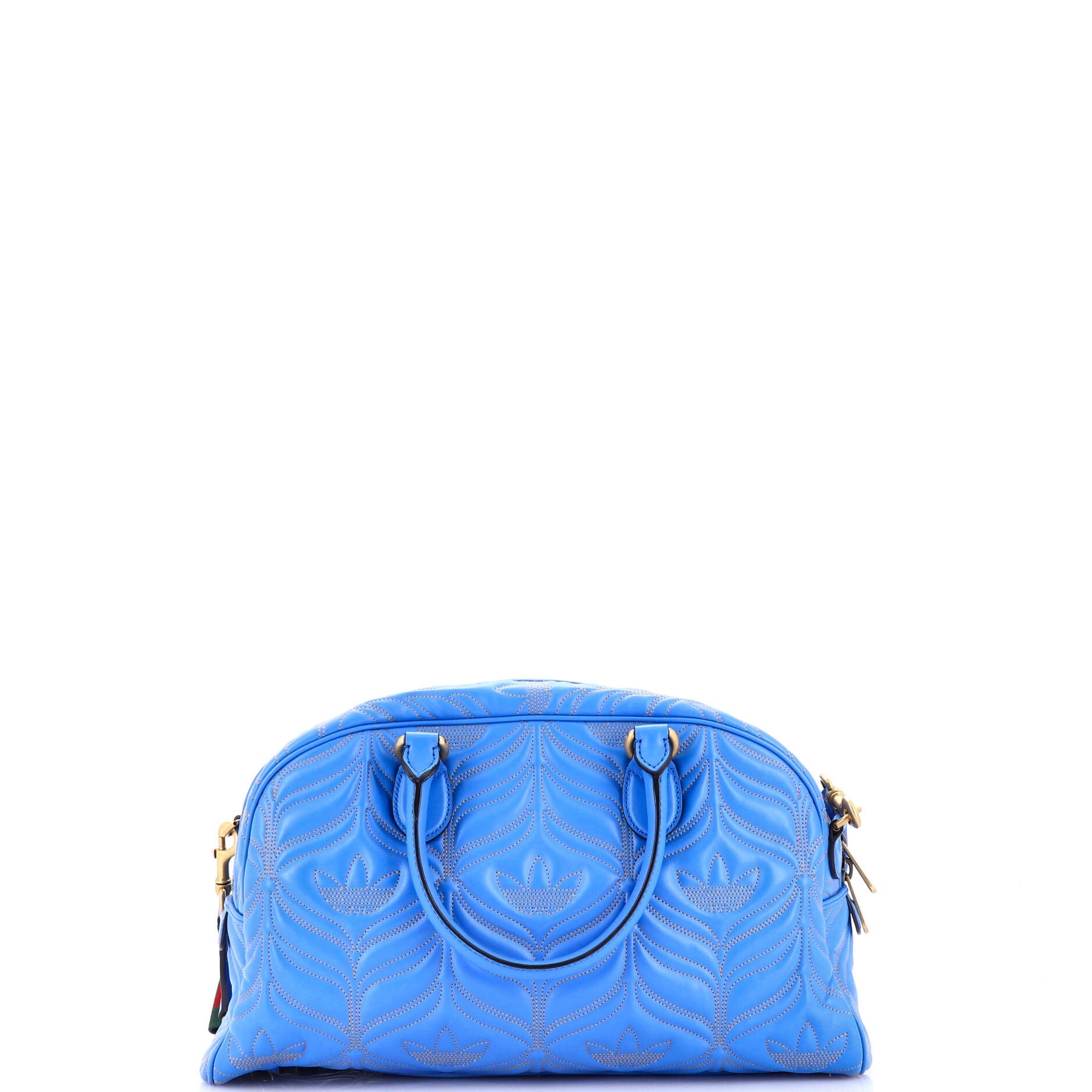 Shoulder Bag Ltd. Ed. Adidas Duffle Medium Blue Quilted Leather