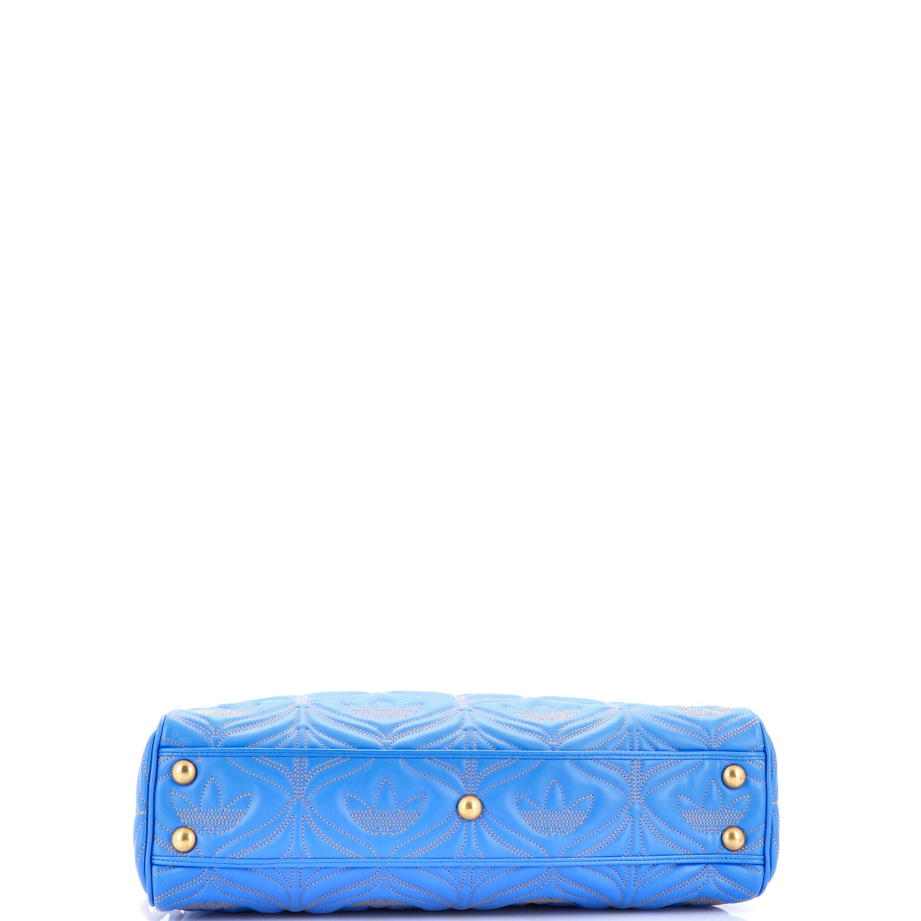 Shoulder Bag Ltd. Ed. Adidas Duffle Medium Blue Quilted Leather