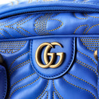 Shoulder Bag Ltd. Ed. Adidas Duffle Medium Blue Quilted Leather