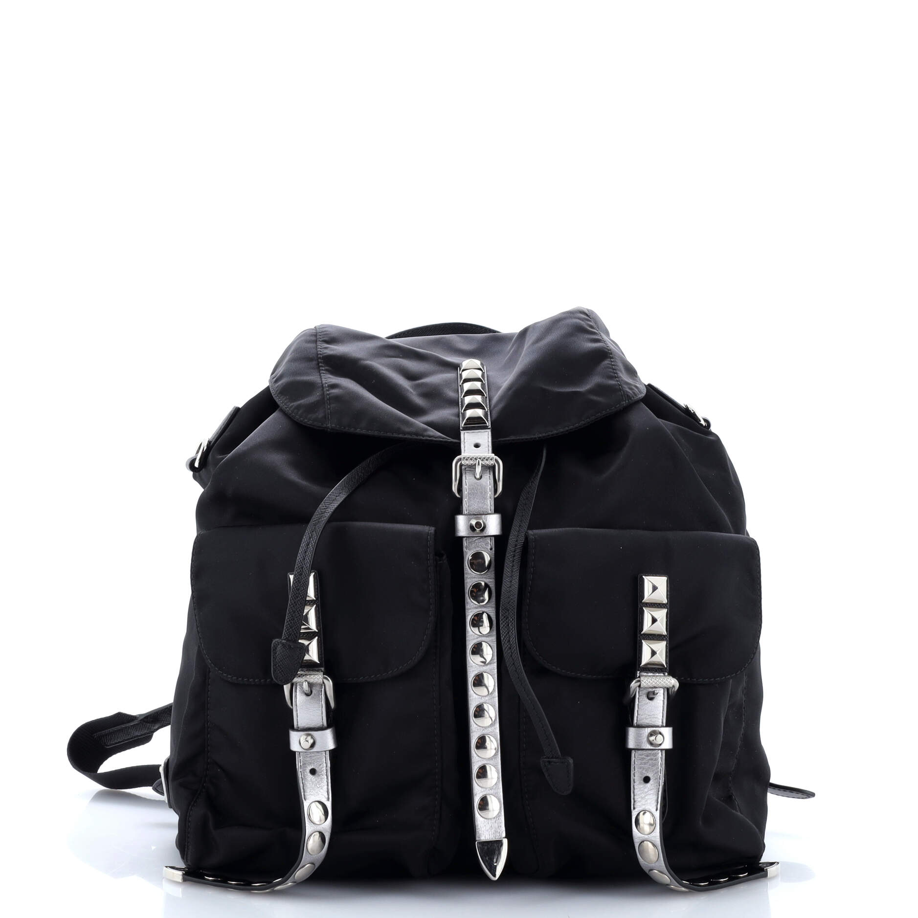 Backpack Studded Vela Backpack Black Tessuto Canvas
