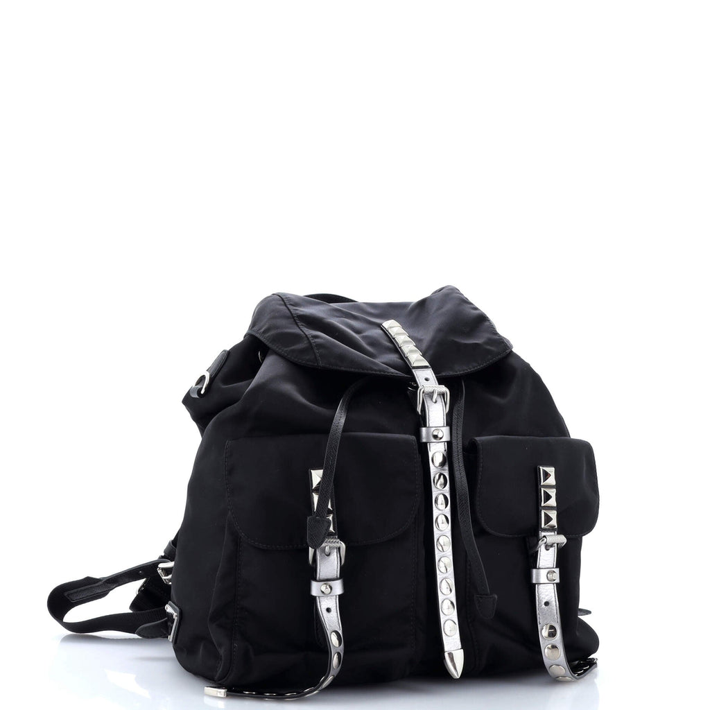 Backpack Studded Vela Backpack Black Tessuto Canvas