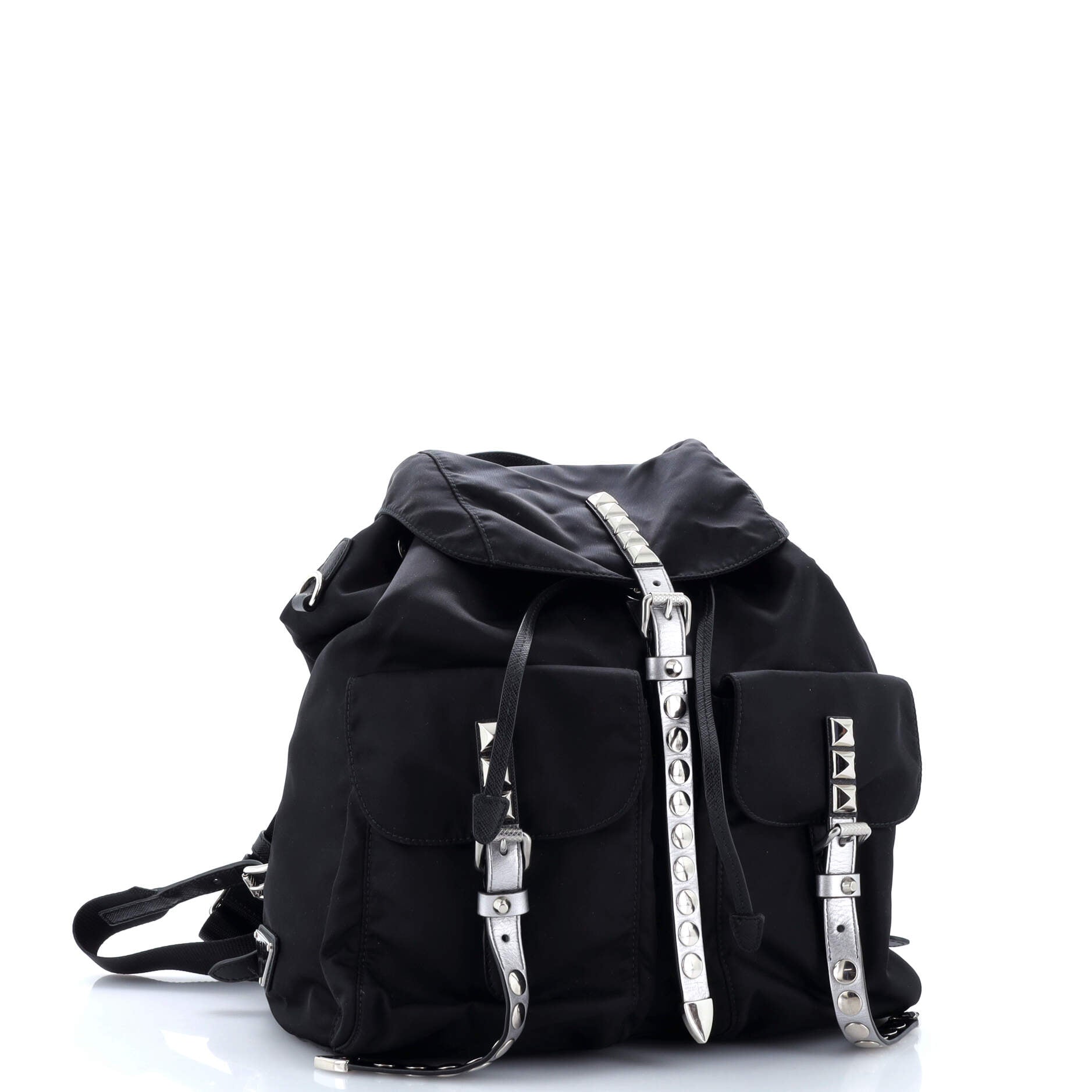 Backpack Studded Vela Backpack Black Tessuto Canvas