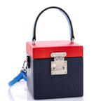 Handbag Bleeker Box NM Blue Epi